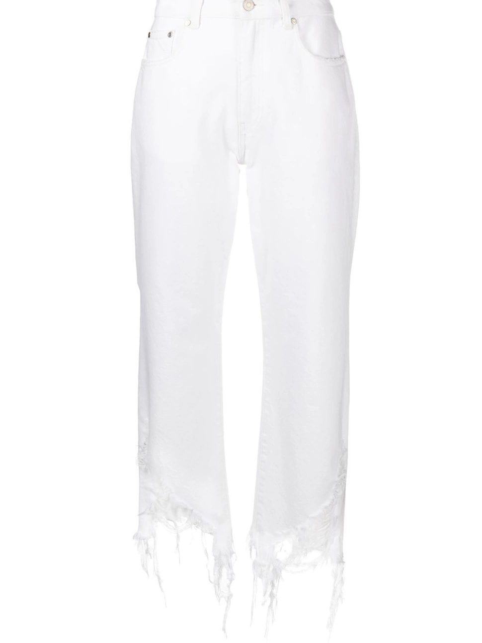 distressed McCartney Women Stella straight-leg jeans 0713